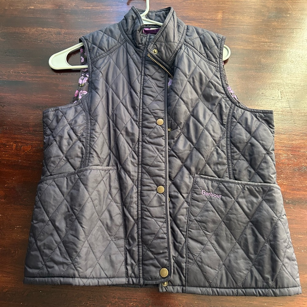 Girls' Barbour® summer Liddesdale Gilet vest / XX-LARGE / NAVY THISTLE